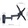 Techly 13-37 LED TV LCD Neigbare Wandhalterung 3 Gelenke Schwarz” ICA-LCD 2102