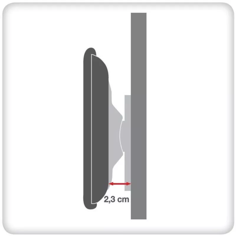 Techly Wandhalterung UltraSlim für LED TV LCD 23-55 Zoll Schwarz ICA-PLB 140M