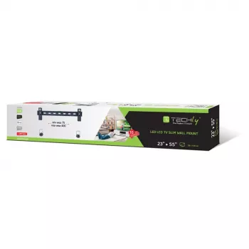 Techly 23-55 Wandhalterung schlank Fixed für LED TV LCD Schwarz ICA-PLB 139M