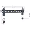 Techly 23-55 Wandhalterung schlank Fixed für LED TV LCD Schwarz ICA-PLB 139M