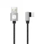 Techly ICOC MU2AC9-005-AL USB-Kabel USB 2.0 0,5 m USB A USB C Schwarz, Grau