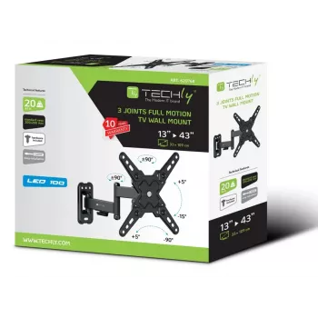 Techly ICA-LCD 422 TV-Wandhalterung 106,7 cm (42 Zoll) Schwarz