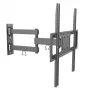 Techly 32-55 Zoll Full-Motion LED-LCD-TV-Wandhalterung, 400 x 400 mm, -15 - 10°, 10 - 90°, 180°, Stahl, Schwarz