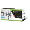 Techly 32-55 Zoll Full-Motion LED-LCD-TV-Wandhalterung, 400 x 400 mm, -15 - 10°, 10 - 90°, 180°, Stahl, Schwarz