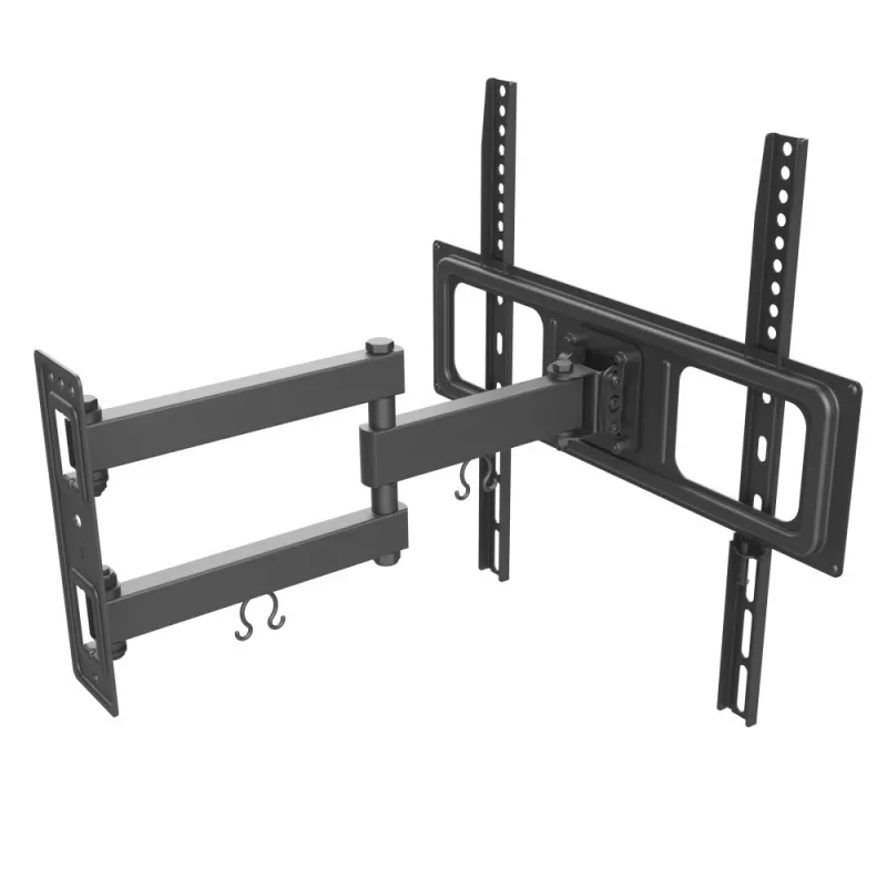 Techly 32-55 Zoll Full-Motion LED-LCD-TV-Wandhalterung, 400 x 400 mm, -15 - 10°, 10 - 90°, 180°, Stahl, Schwarz