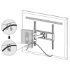 Techly 32-55 Zoll Full-Motion LED-LCD-TV-Wandhalterung, 400 x 400 mm, -15 - 10°, 10 - 90°, 180°, Stahl, Schwarz