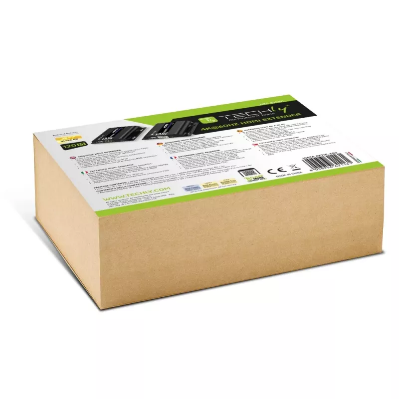 Techly IDATA EXTIP-483 AV-Extender AV-Sender & -Empfänger Schwarz
