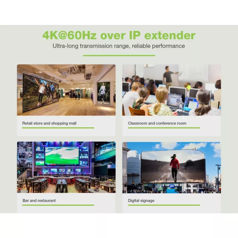 Techly IDATA EXTIP-483 AV-Extender AV-Sender & -Empfänger Schwarz