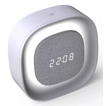 Techly IC-CLOCK-56WH Wecker Digitaler Wecker Grau, Weiß
