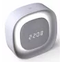 Techly IC-CLOCK-56WH Wecker Digitaler Wecker Grau, Weiß