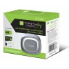 Techly IC-CLOCK-56WH Wecker Digitaler Wecker Grau, Weiß