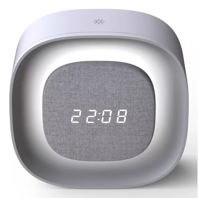 Techly IC-CLOCK-56WH Wecker Digitaler Wecker Grau, Weiß