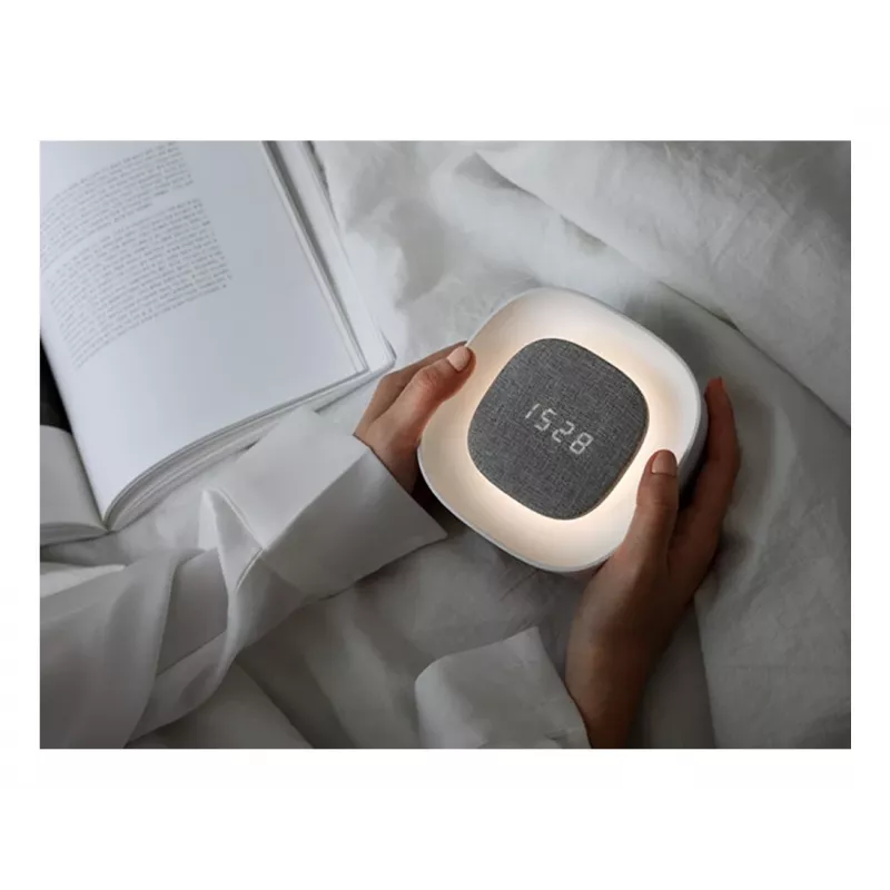 Techly IC-CLOCK-56WH Wecker Digitaler Wecker Grau, Weiß