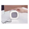 Techly IC-CLOCK-56WH Wecker Digitaler Wecker Grau, Weiß