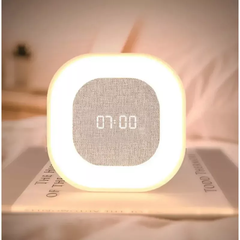 Techly IC-CLOCK-56WH Wecker Digitaler Wecker Grau, Weiß
