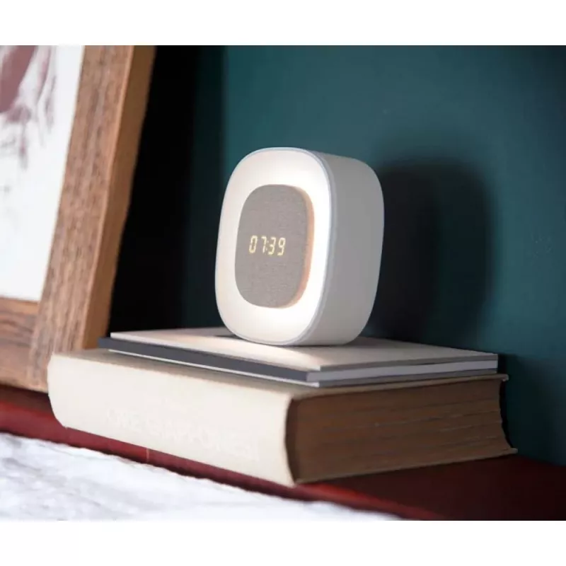 Techly IC-CLOCK-56WH Wecker Digitaler Wecker Grau, Weiß