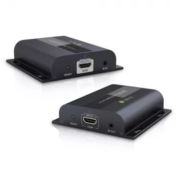 Techly IDATA-EXTIP-383V4 AV-Sender & -Empfänger Schwarz