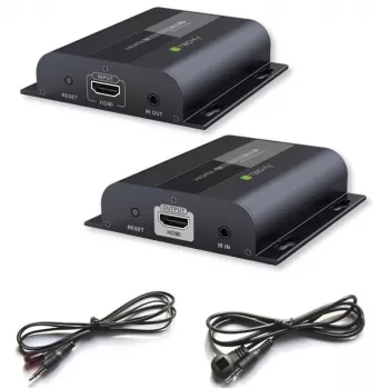 Techly Zusätzlicher HDMI HDbitT IR Extender Empfänger über 120m Cat.6-Kabel