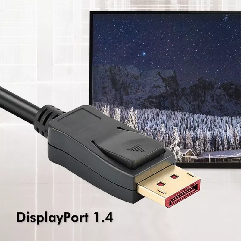 Techly ICOC DSP-A14-050NT DisplayPort-Kabel 5 m Schwarz