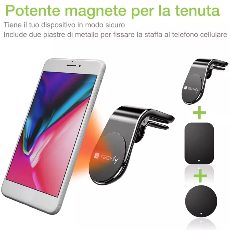 Techly I-SMART-UNIALTY Halterung Passivhalterung Mobiltelefon/Smartphone Schwarz