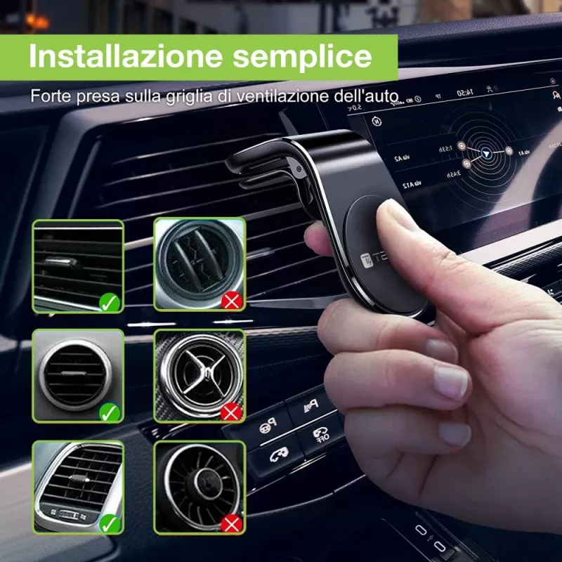 Techly I-SMART-UNIALTY Halterung Passivhalterung Mobiltelefon/Smartphone Schwarz