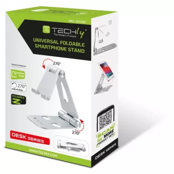 Techly I-SMART-STAND6 Halterung Passive Halterung Mobiltelefon/Smartphone Silber