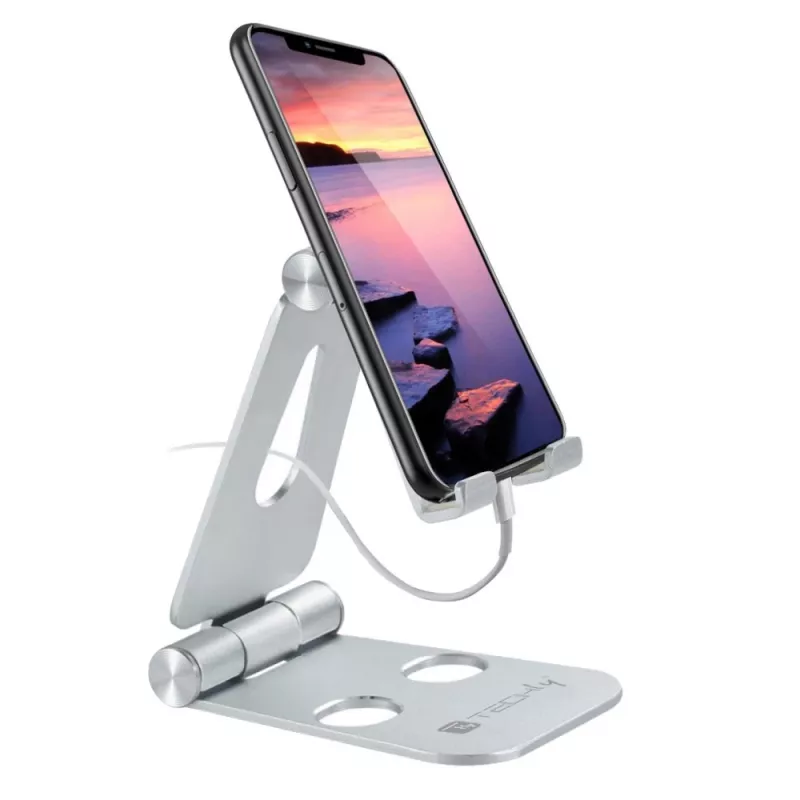 Techly I-SMART-STAND6 Halterung Passive Halterung Mobiltelefon/Smartphone Silber