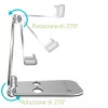 Techly I-SMART-STAND6 Halterung Passive Halterung Mobiltelefon/Smartphone Silber