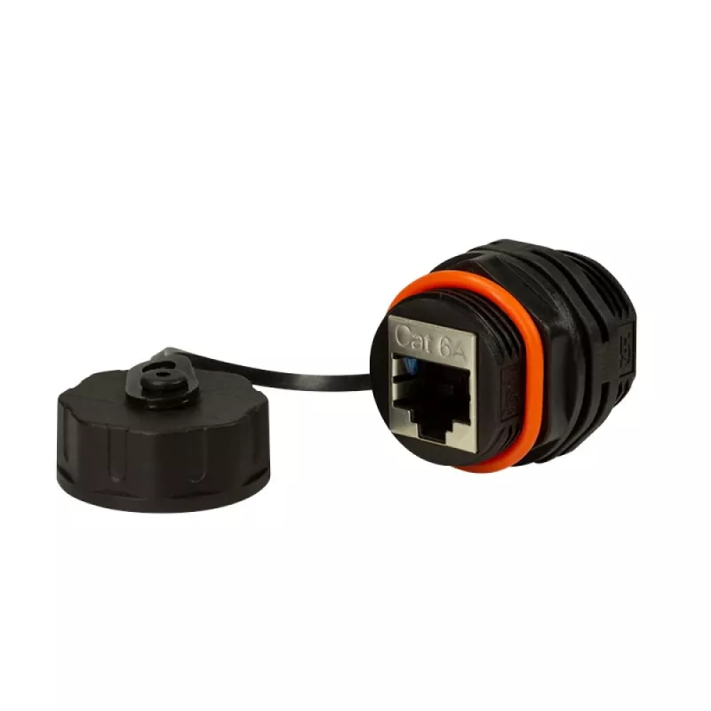 Techly IWP-MD C6A-IPPANT Kabeladapter RJ45 Schwarz
