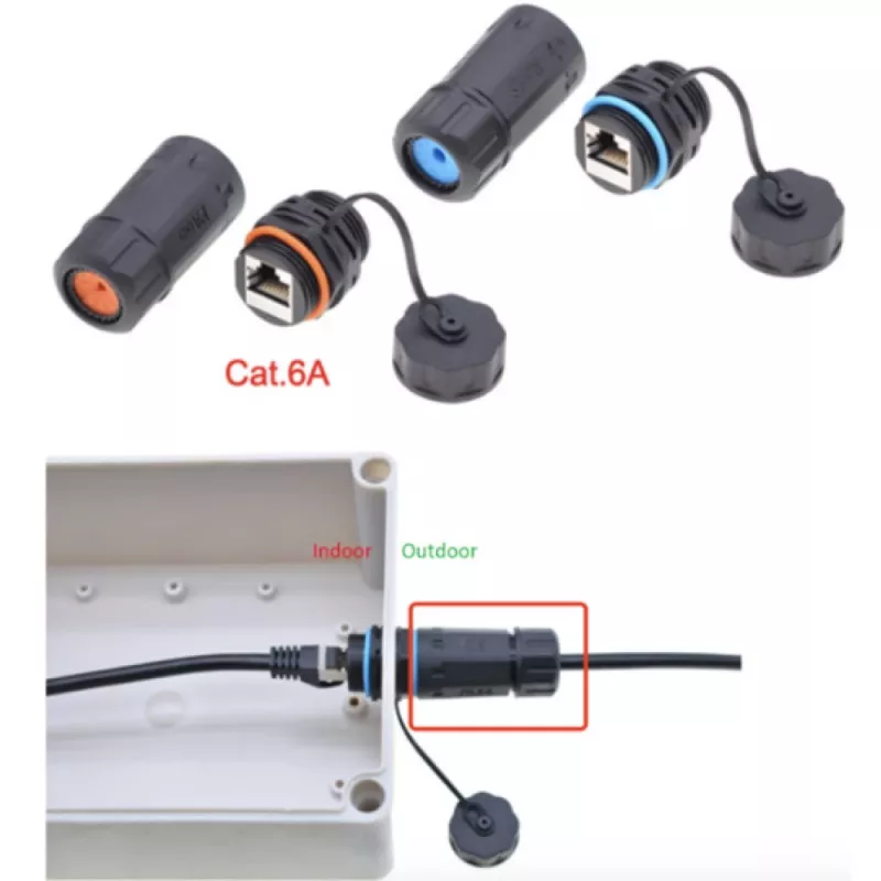 Techly IWP-MD C6A-IPPANT Kabeladapter RJ45 Schwarz