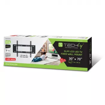 Techly ICA-PLB 262L TV-Wandhalterung 177.8 cm (70 Zoll) Schwarz