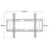 Techly ICA-PLB 262L TV-Wandhalterung 177.8 cm (70 Zoll) Schwarz