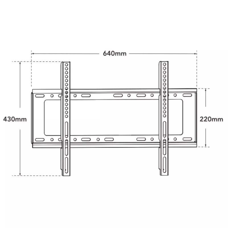 Techly ICA-PLB 262L TV-Wandhalterung 177.8 cm (70 Zoll) Schwarz