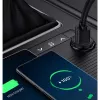 Techly Mini Auto-Ladegerät 2 Ports USB-A Quick Charge 3.0 36W in Schwarz Metall