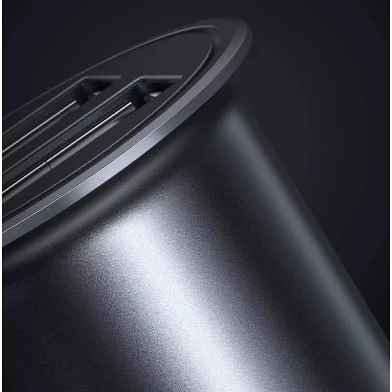 Techly Mini Auto-Ladegerät 2 Ports USB-A Quick Charge 3.0 36W in Schwarz Metall