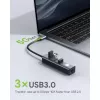 Techly IDATA USB-ETGIGA3CA Laptop-Dock/Port-Replikator kabelgebunden USB 3.2 Gen 1 (3.1 Gen 1) Typ-A + Typ-C Schwarz, Silber