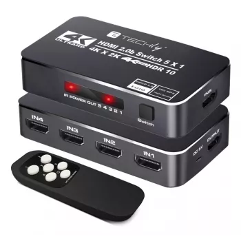 Techly IDATA HDMI2-4K5160B Video-Switch HDMI