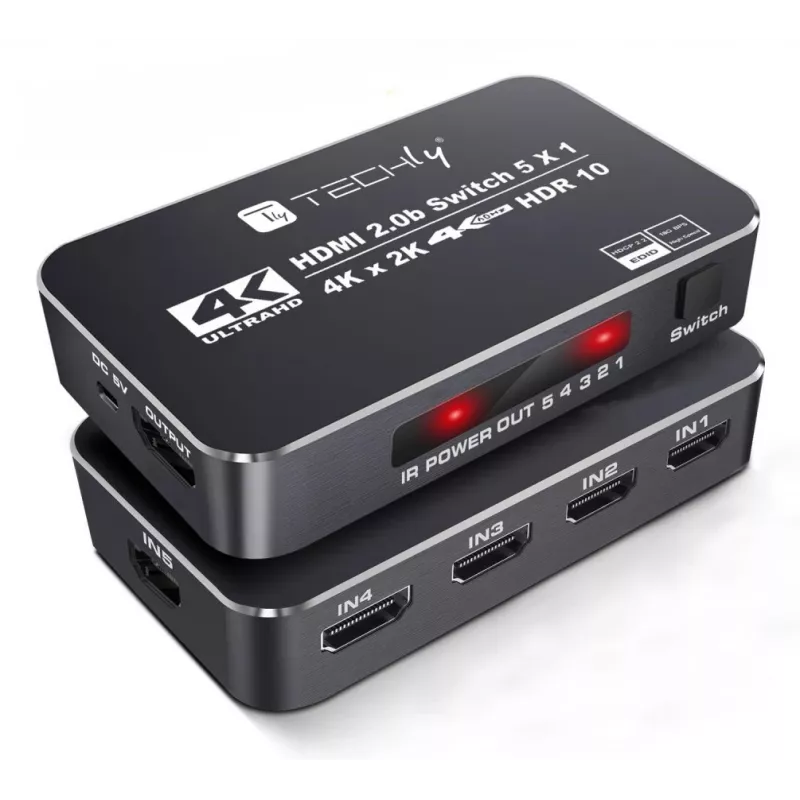Techly IDATA HDMI2-4K5160B Video-Switch HDMI