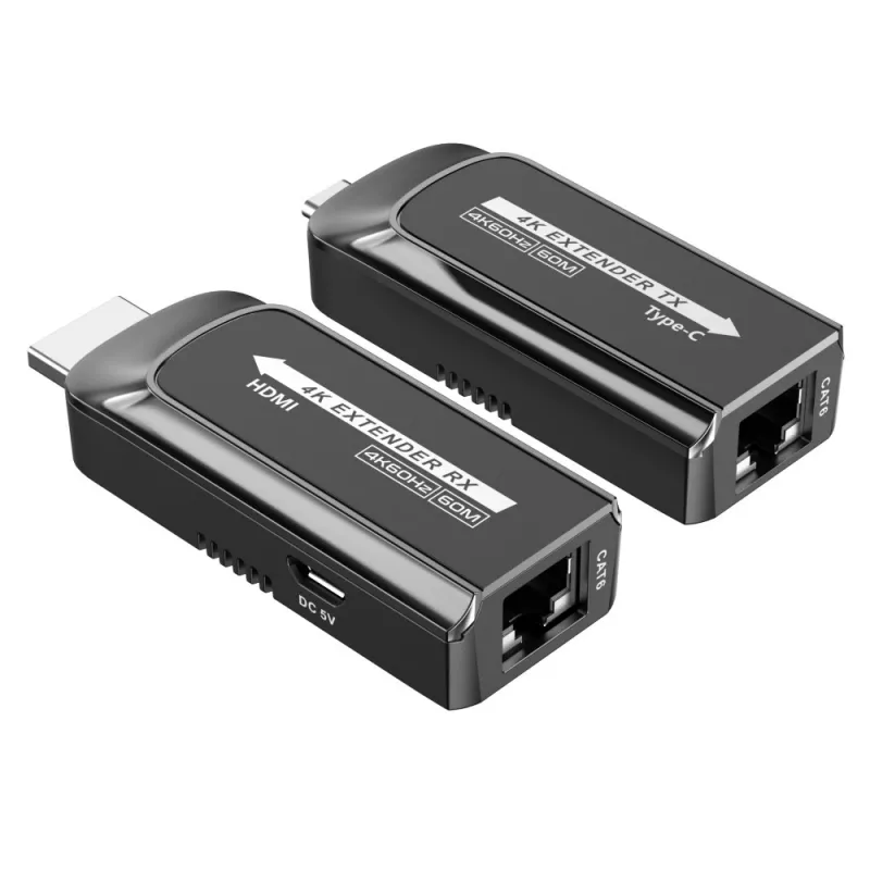 Techly IDATA EXT-600HC AV-Extender AV-Sender & -Empfänger Schwarz
