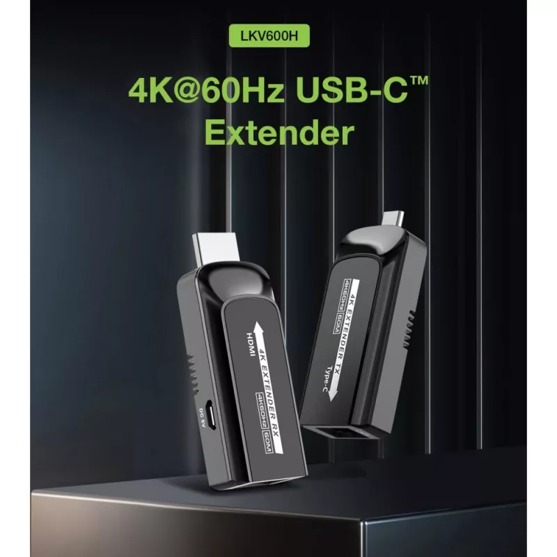 Techly IDATA EXT-600HC AV-Extender AV-Sender & -Empfänger Schwarz