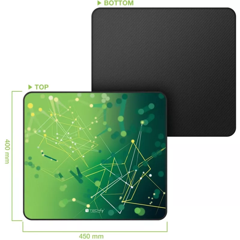 Techly ICA-MP GLASS1 Mauspad Gaming-Mauspad Grün