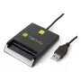 Techly I-CARD CAM-USB2TY2 Smartcard-Lesegerät Indoor USB USB Typ-A Schwarz