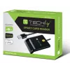 Techly I-CARD CAM-USB2TY2 Smartcard-Lesegerät Indoor USB USB Typ-A Schwarz
