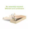 Techly ICA-MS 389 Monitorständer / Standfuß Schreibtisch Weiß, Holz