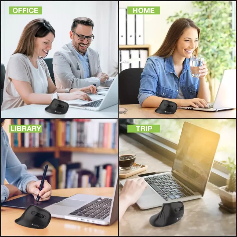 Techly IM 1100-VM-B Maus Medizinisch Rechtshänder RF Wireless Optisch 3200 DPI
