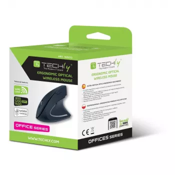 Techly IM 1200-VM-B Maus Medizinisch Rechtshänder RF Wireless Optisch 1600 DPI