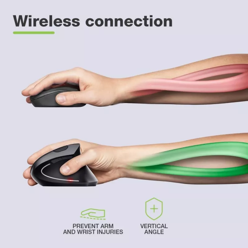 Techly IM 1200-VM-B Maus Medizinisch Rechtshänder RF Wireless Optisch 1600 DPI
