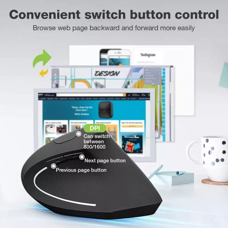 Techly IM 1200-VM-B Maus Medizinisch Rechtshänder RF Wireless Optisch 1600 DPI