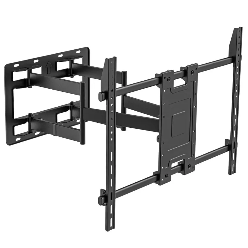 Techly Wandhalterung für 55-100 Zoll Full-Motion LED-LCD-TV, 300 x 300 mm, 900 x 600 mm, 0 - 7°, 120°, Stahl, Schwarz