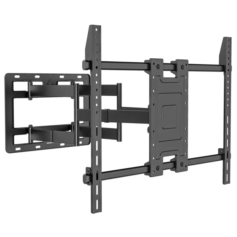 Techly Wandhalterung für 55-100 Zoll Full-Motion LED-LCD-TV, 300 x 300 mm, 900 x 600 mm, 0 - 7°, 120°, Stahl, Schwarz